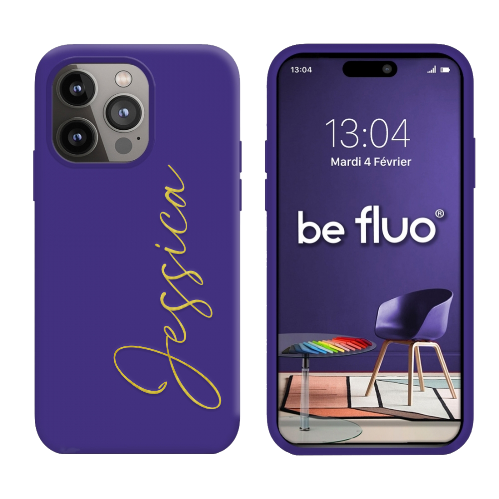 Coque Silicone Violette personnalisée - serie Lula