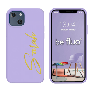 Coque Silicone Lilas personnalisée - serie Lula