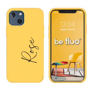 Coque Silicone jaune personnalisée - serie Lula