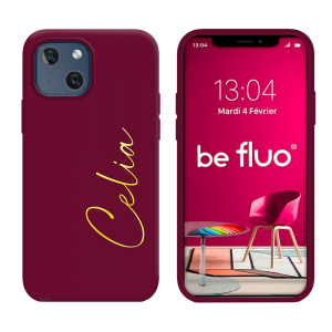 Coque Silicone Lie de vin personnalisée - serie Lula