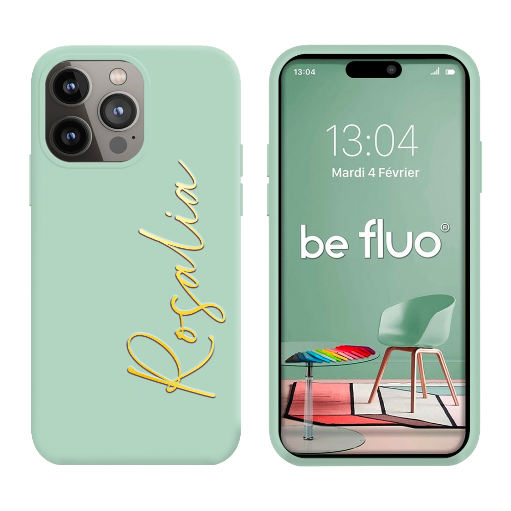 Coque Silicone Menthe personnalisée - serie Lula