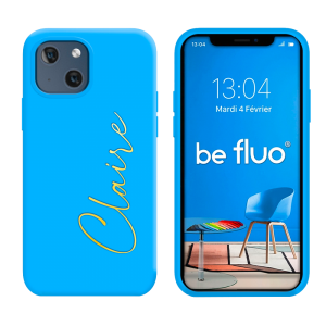 Coque Silicone Bleu Clair personnalisée - serie Lula