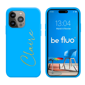 Coque Silicone Bleu Clair personnalisée - serie Lula