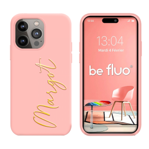 Coque Silicone Rose clair personnalisée - serie Lula