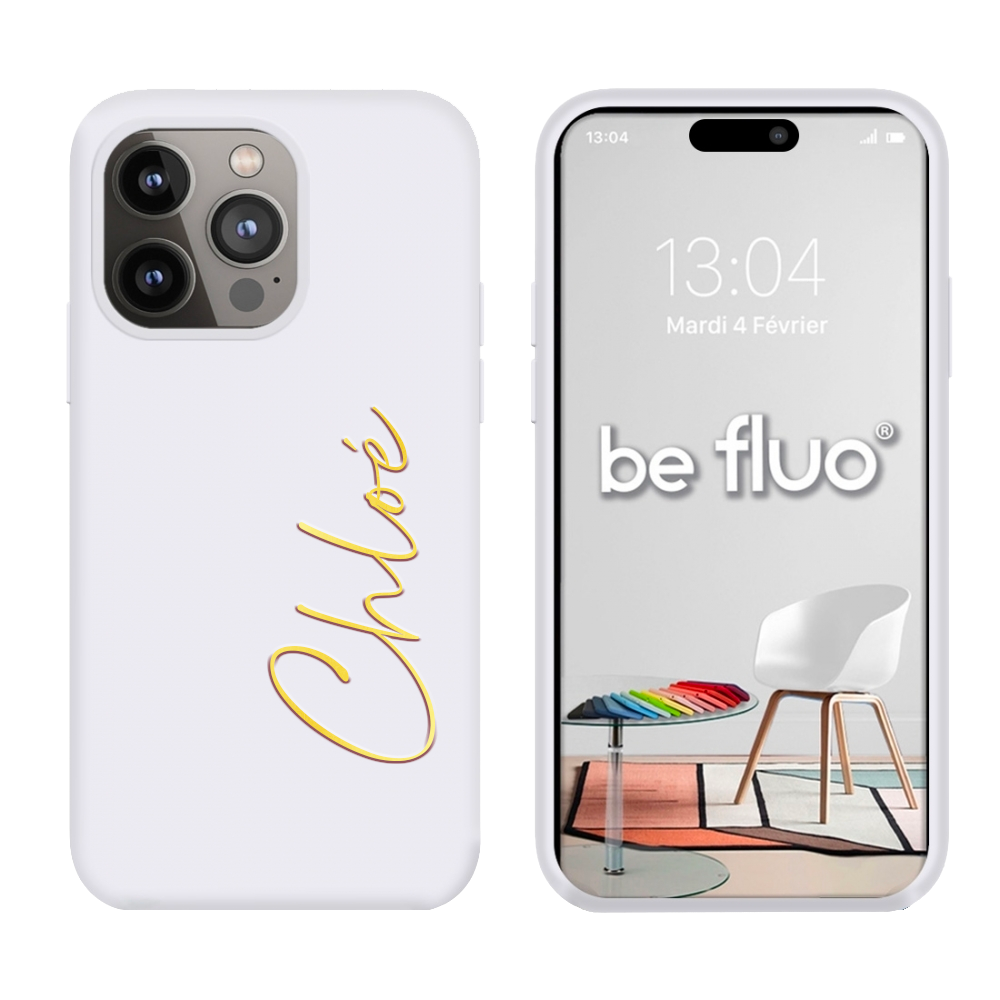 Coque Silicone Blanc personnalisée - serie Lula