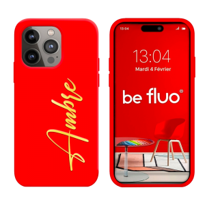 Coque Silicone Rouge personnalisée - serie Lula