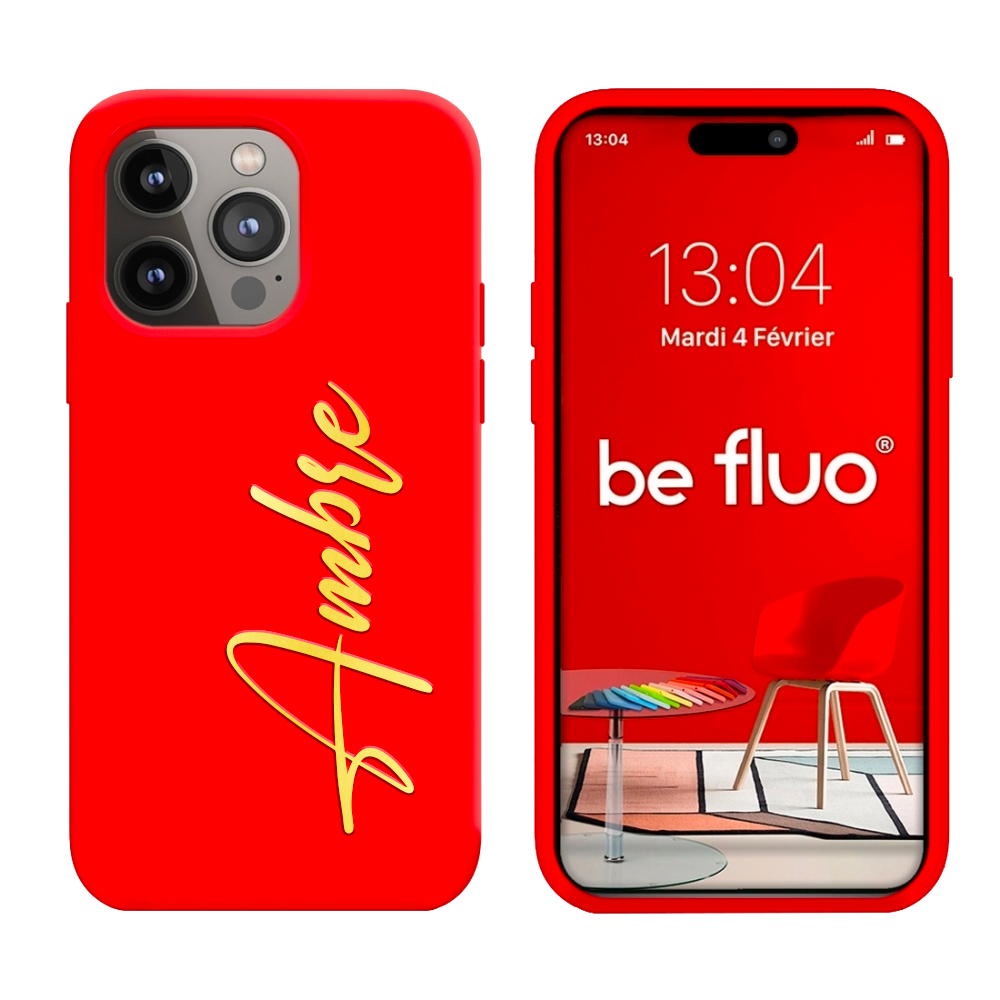 Coque Silicone Rouge personnalisée - serie Lula