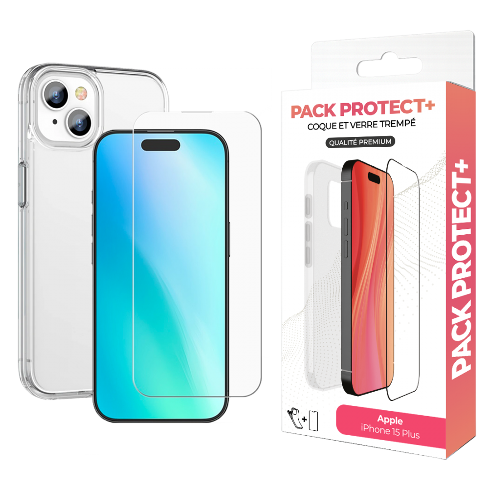 copy of Pack de protection pour iPhone 15 - Coque de protection + verre de protection