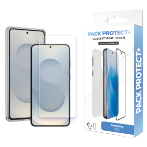 Pack de protection pour Samsung Galaxy S25+ - Coque de protection + verre de protection