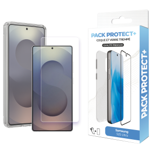 Pack de protection pour Samsung Galaxy S25 Ultra - Coque de protection + verre de protection