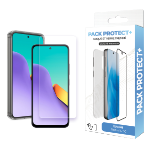 Pack de protection pour Xiaomi Redmi 12 5G - Coque de protection + verre de protection