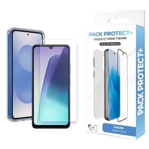 Pack de protection pour Xiaomi Redmi 14C - Coque de protection + verre de protection