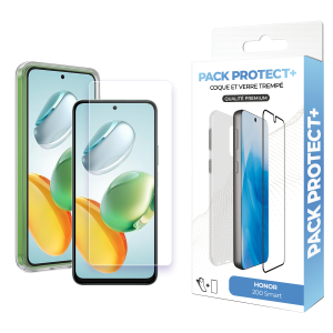 Pack de protection pour Honor 200 Smart  - Coque de protection + verre de protection