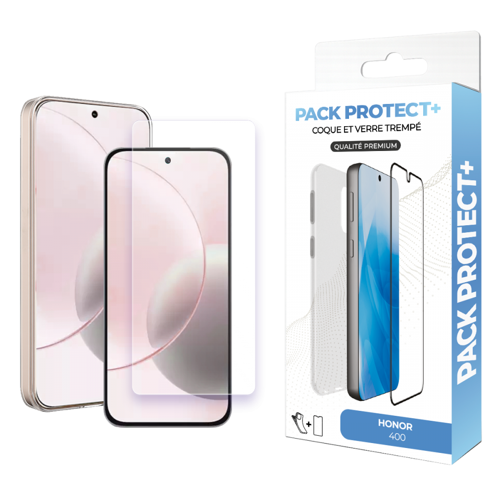 Pack de protection pour Honor 400 - Coque de protection + verre de protection
