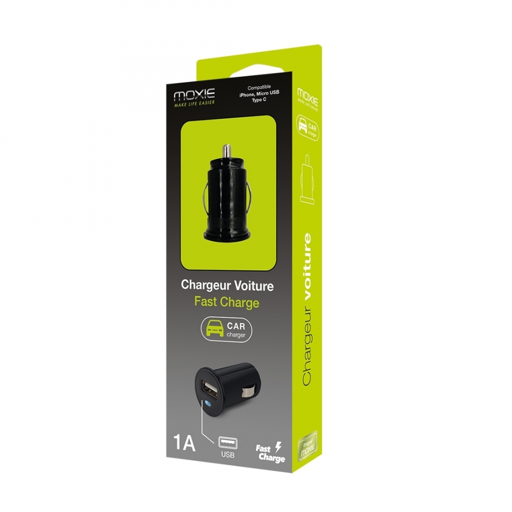 Chargeur Voiture Allume-cigare Micro-USB 1A - Français