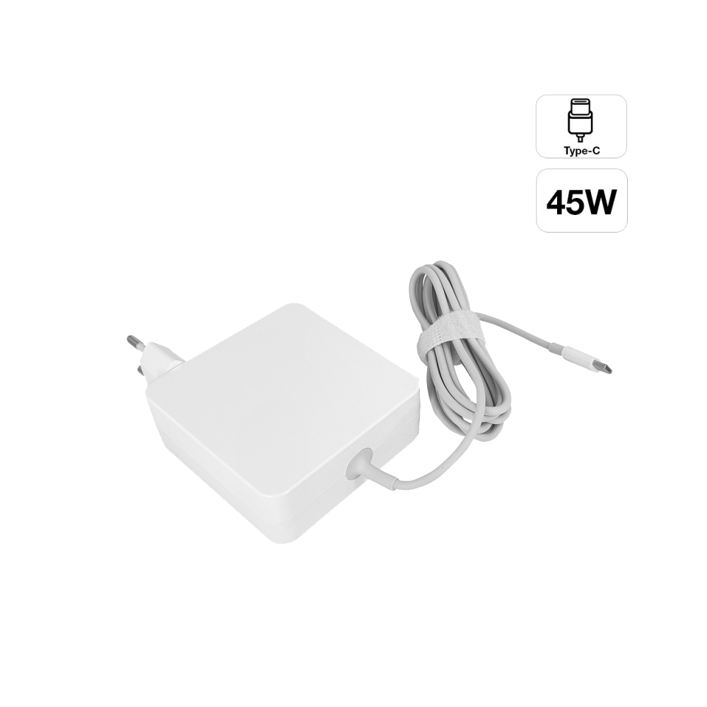 Chargeur Compatible Macbook connectique Type-C - puissance 45W