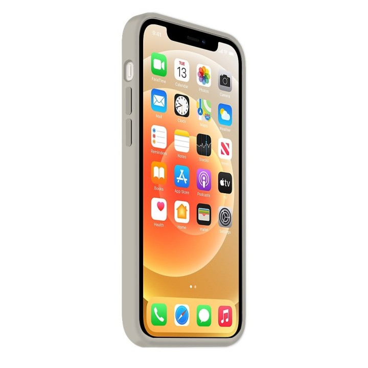 Coque Silicone Moxie BeFluo Fine et Légère pour iPhone, Intérieur Microfibre - Gris Nardo