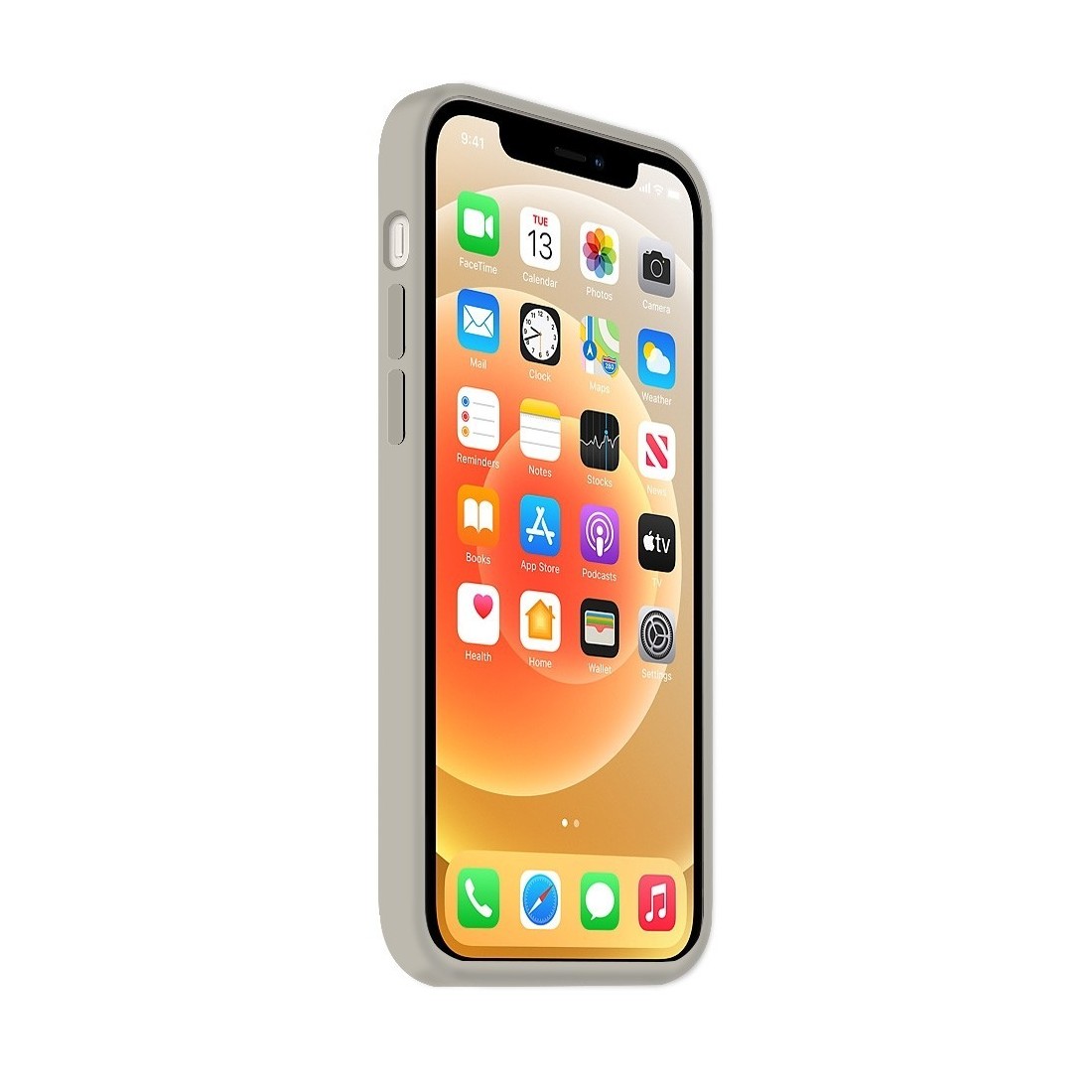 Coque Silicone Moxie BeFluo Fine et Légère pour iPhone, Intérieur Microfibre - Gris Nardo