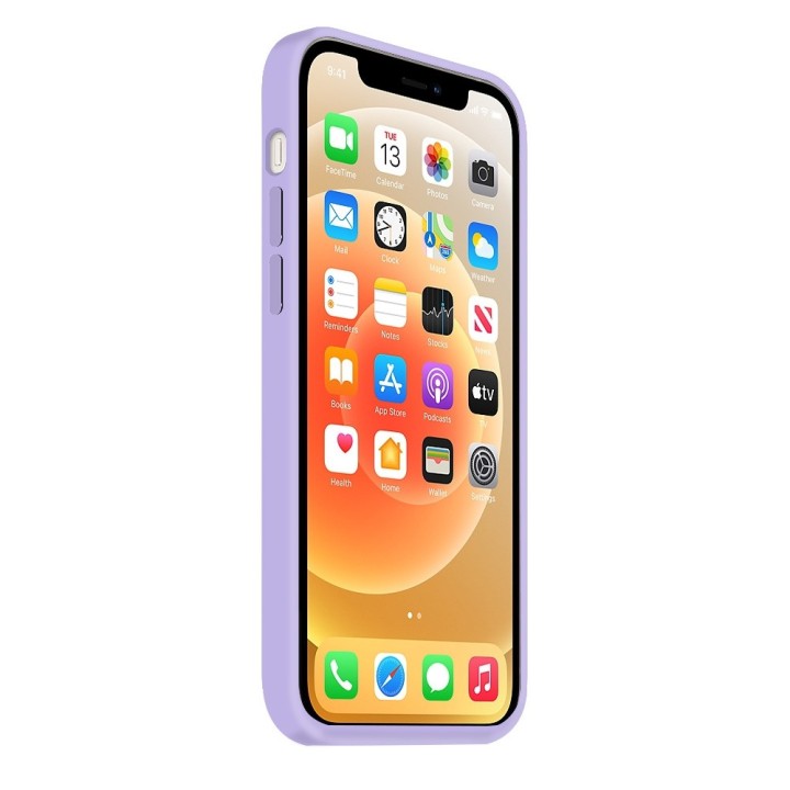 Coque Silicone Moxie BeFluo Fine et Légère pour iPhone, Intérieur Microfibre - Lilas